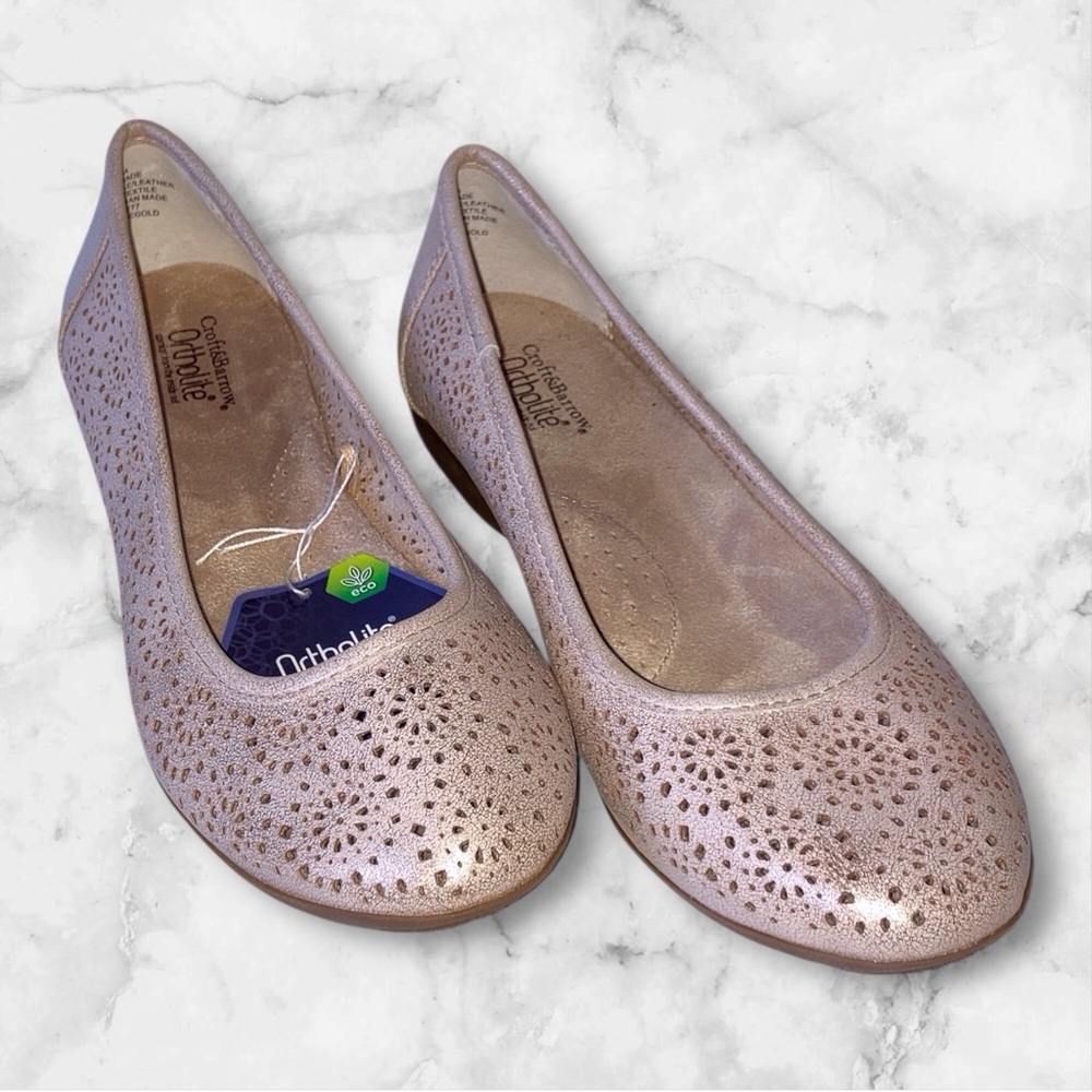 Ortholite Womens Pink Metallic Flats NEW
Size 7